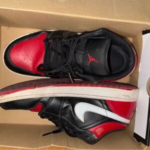 Jordan Black and Red Sneakers